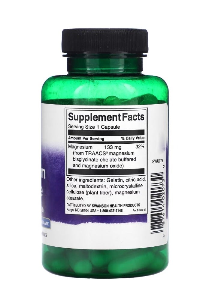 SWANSON Albion Magnesium Glycinate 133 mg 90 Capsules  - Image 2