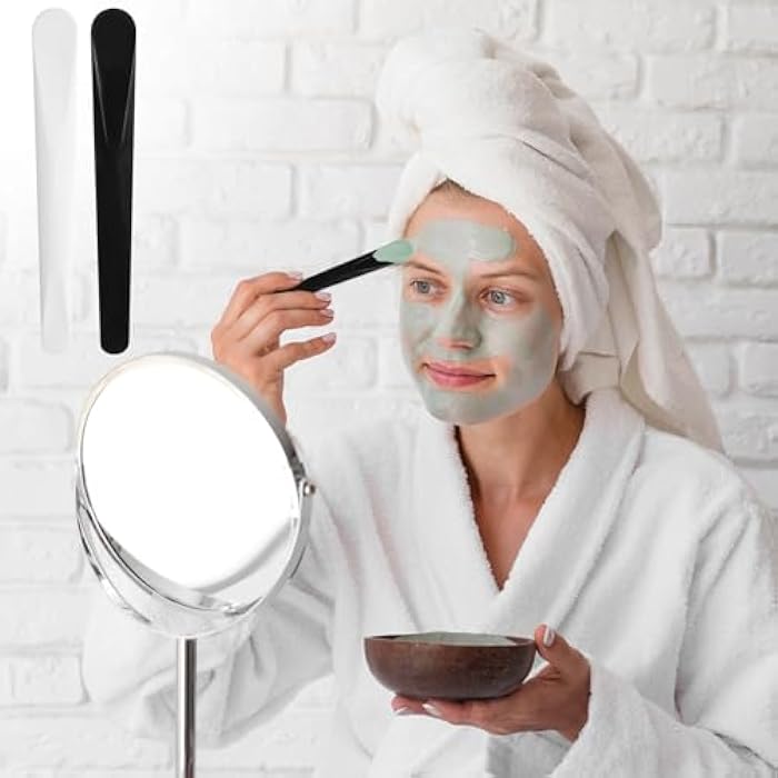 Molain 10Pcs Plastic Cosmetic Spatula Reusable Cosmetic Mask Mixing Spoon Spatulas Stick Applicator Beauty Facial Tools for Facial Skin Care DIY Mask Mixing and Sampling Tool - Image 5