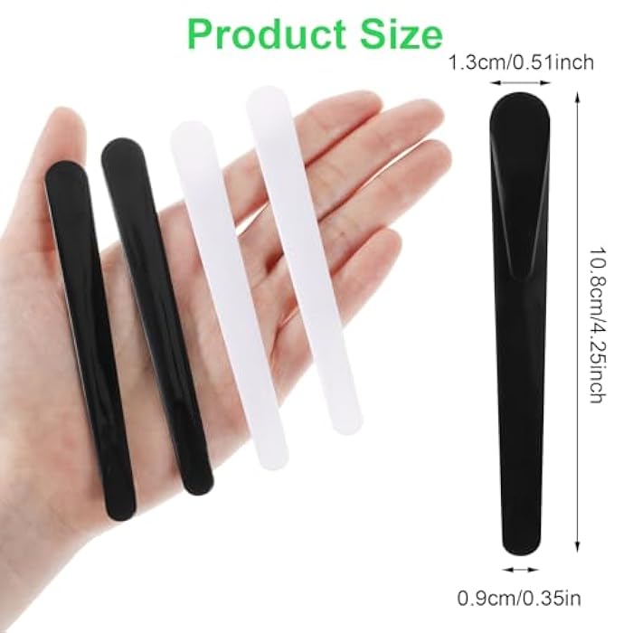 Molain 10Pcs Plastic Cosmetic Spatula Reusable Cosmetic Mask Mixing Spoon Spatulas Stick Applicator Beauty Facial Tools for Facial Skin Care DIY Mask Mixing and Sampling Tool - Image 2