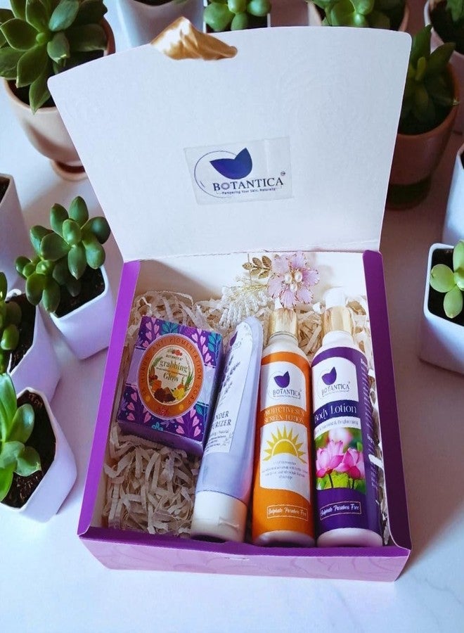 BOTANTICA Morning Bloom Gift Box | 4-Piece Gift Set for Face & Body | Organic Skincare Gifting | Thoughtful Gifts for Birthday or Anniversary | Gifts for | Pack of 4 - Image 5