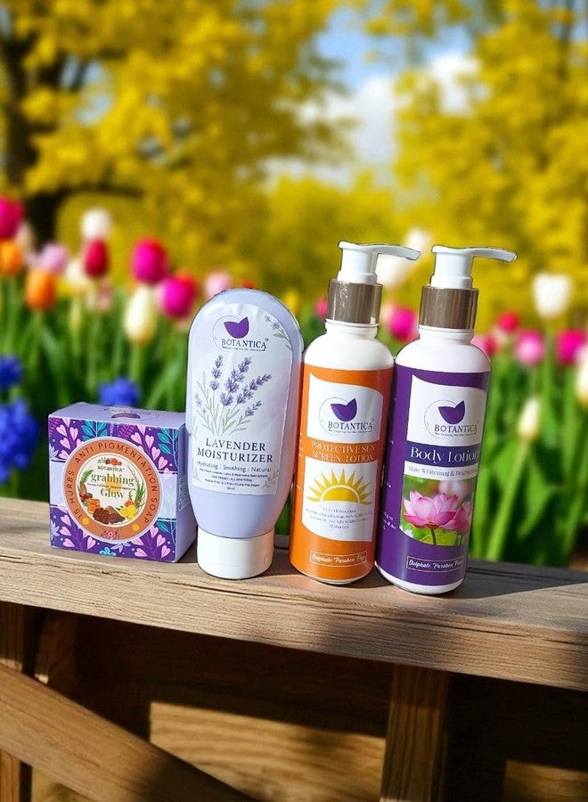 BOTANTICA Morning Bloom Gift Box | 4-Piece Gift Set for Face & Body | Organic Skincare Gifting | Thoughtful Gifts for Birthday or Anniversary | Gifts for | Pack of 4 - Image 4