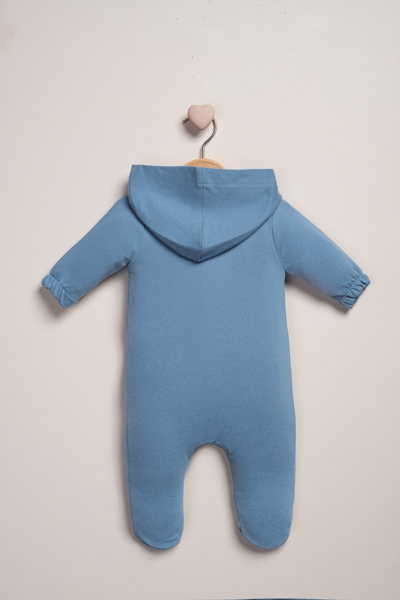 Baby Fou Hooded Zippered Jumpsuit - Image 4