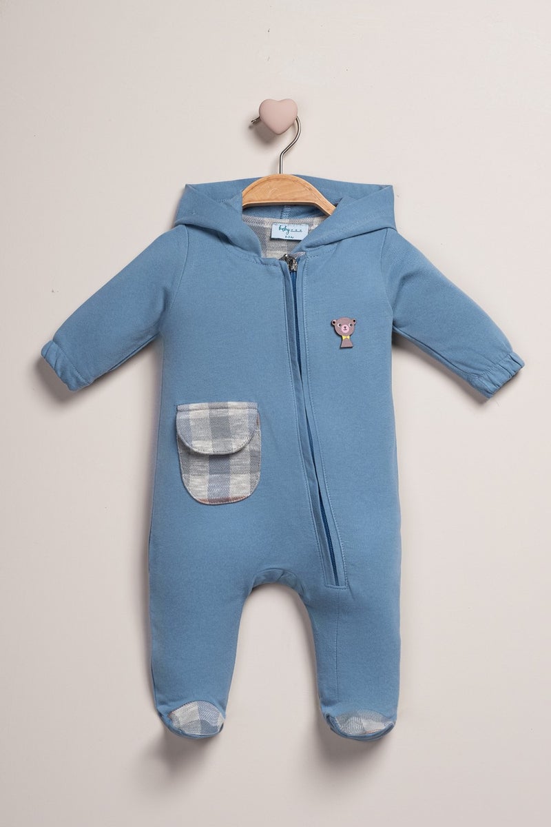 Baby Fou Hooded Zippered Jumpsuit - Image 1