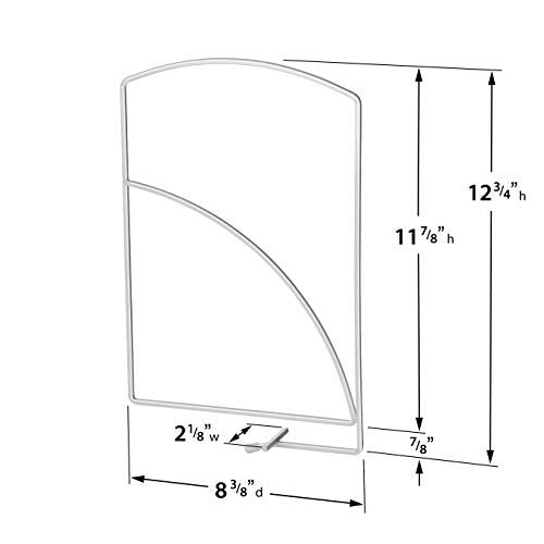 LYNK Professional® Home™ Tall White Shelf Dividers - Linen Closet Organizers and Storage - Linen Storage - Closet Organization - Towel Organizer for Closet (Set of 2) - Image 5