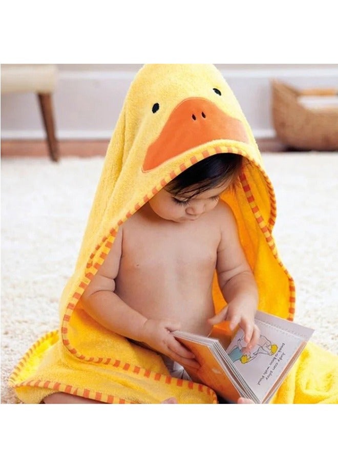 إسكدنيا منشفة حمام أطفال من البامبو الفاخر – مناشف أطفال مغطاة هود فائقة النعومة وعضوية مضادة للحساسية للأطفال - عنصر أساسي للمولود دجاجة صفراء لطيفة - هدايا مثالية لقائمة هدايا الأطفال للأولاد والبنات - Image 4