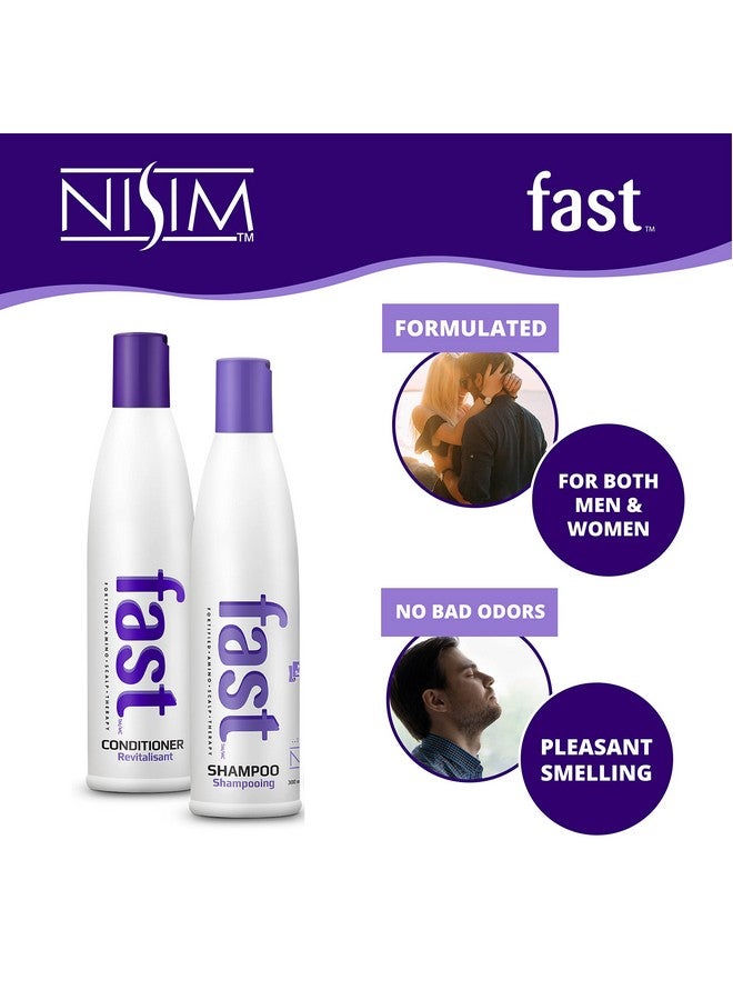 Nisim F.A.S.T Fortified Amino Scalp Therapy Shampoo & Conditioner Promote Fast And Healthy Hair Growth (10 Ounce /300 Milliliter) - Image 4