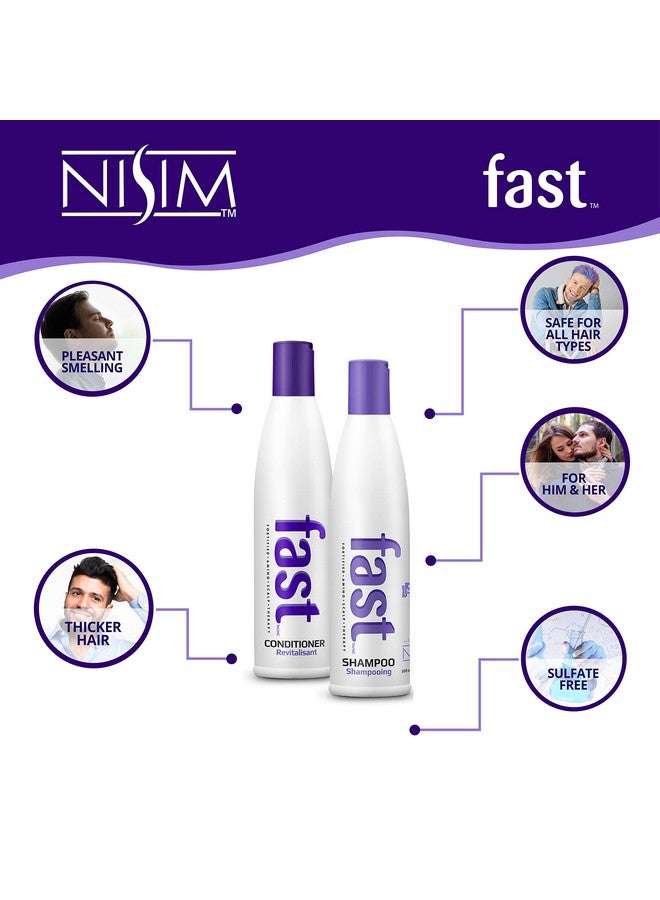 Nisim F.A.S.T Fortified Amino Scalp Therapy Shampoo & Conditioner Promote Fast And Healthy Hair Growth (10 Ounce /300 Milliliter) - Image 5