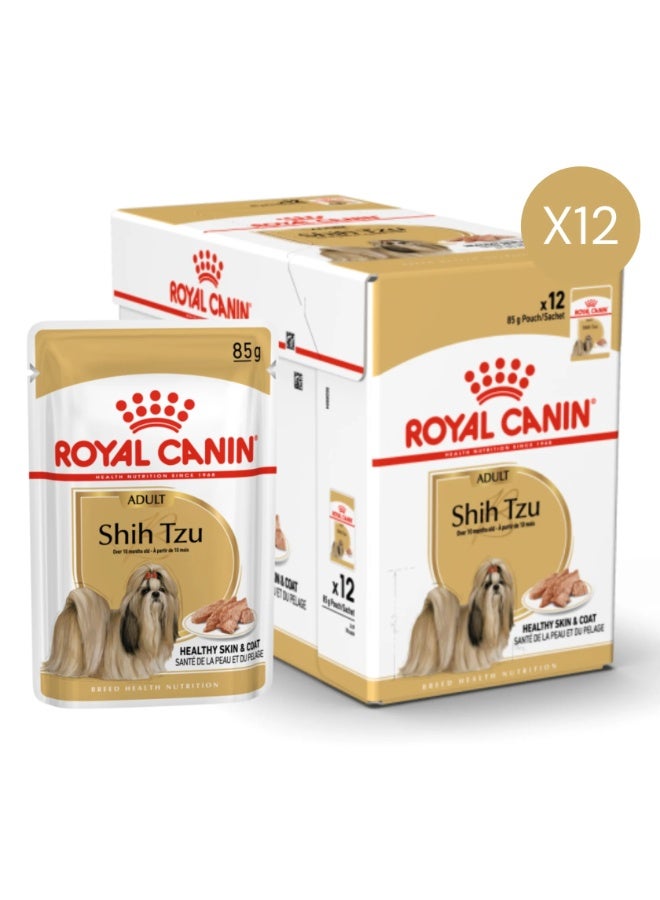 Royal Canin Breed Health Nutrition Shih Tzu Wet Food - 12X85G - Image 1