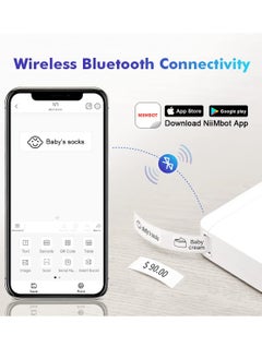 Generic D110 Mini Label Maker Machine with Tape - Portable Bluetooth Label Printer for Home and Office Organization, Featuring Multiple Templates for Handheld Labeling.  - Image 4