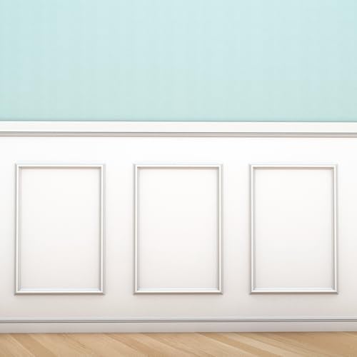 COUKIU PreCut 3 Set Peel and Stick Wall Molding Trim Kit 16 x20 Premade Wainscoting Panels Self Adhesive Moulding Panel for Interior Walls Picture Frame - Image 1