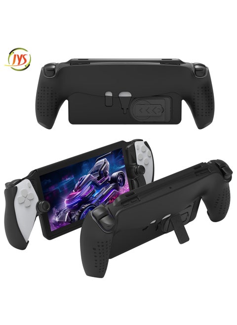 Premium TPU Protective Case With Foldable Kickstand Bracket For Playstation 5(PS5) Portal Black