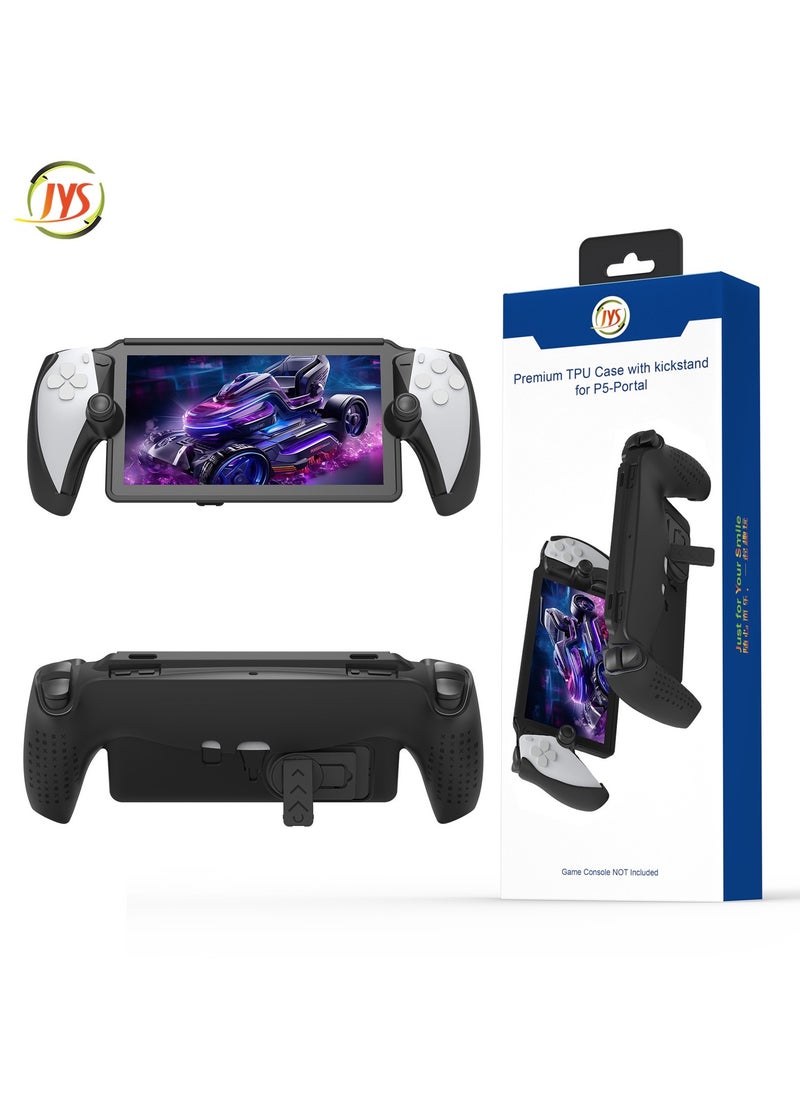 Premium TPU Protective Case With Foldable Kickstand Bracket For Playstation 5(PS5) Portal Black