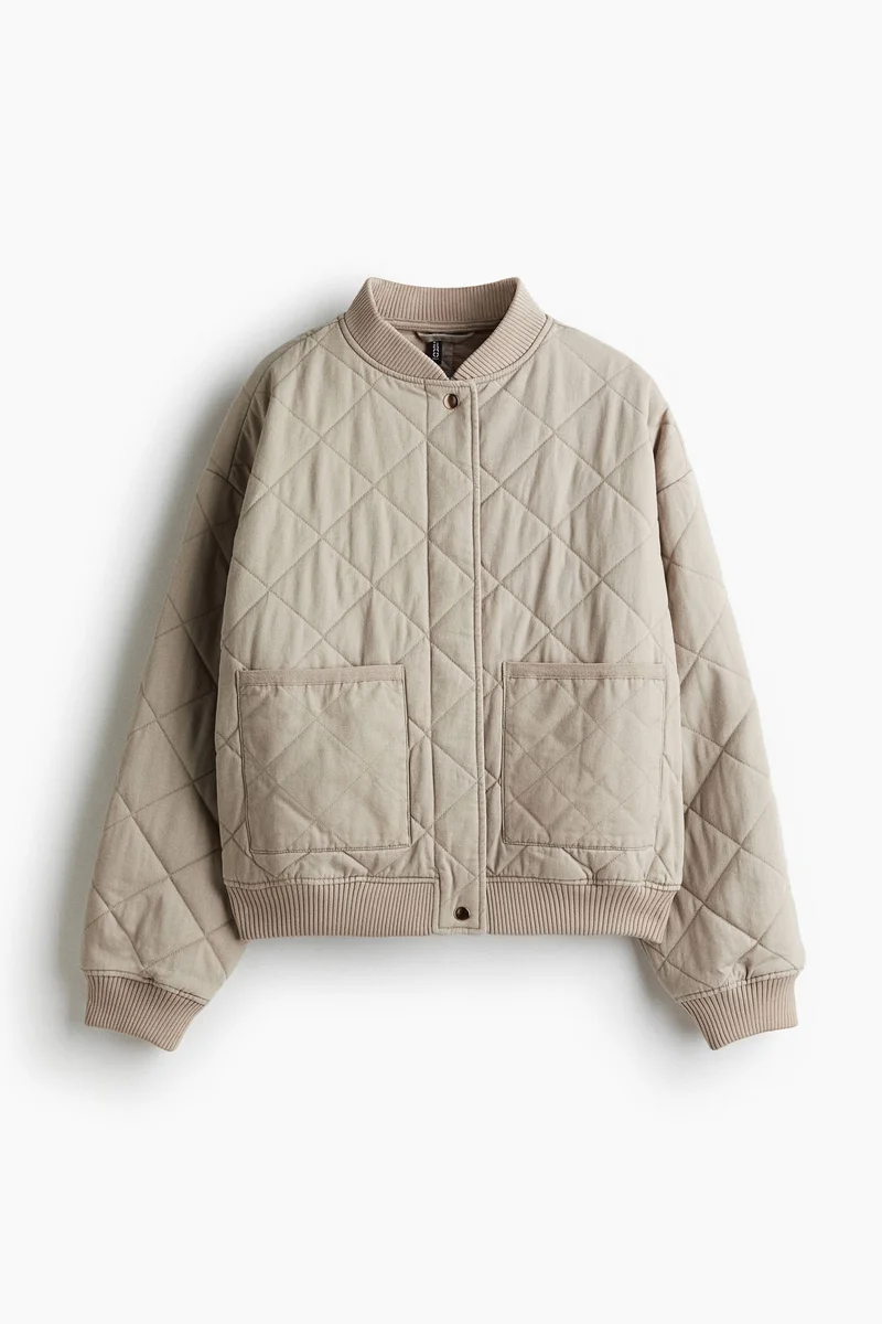 H&M Quilted bomber jacket
