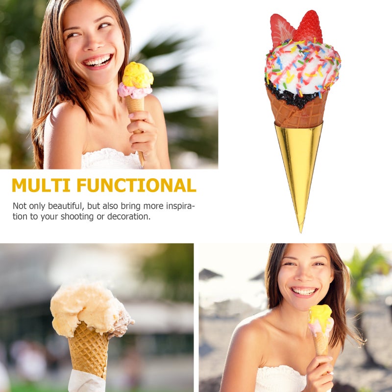 Ice Cream Cone Prop Simulation Ice Cream Prop Dessert Shop Display Prop - Image 3