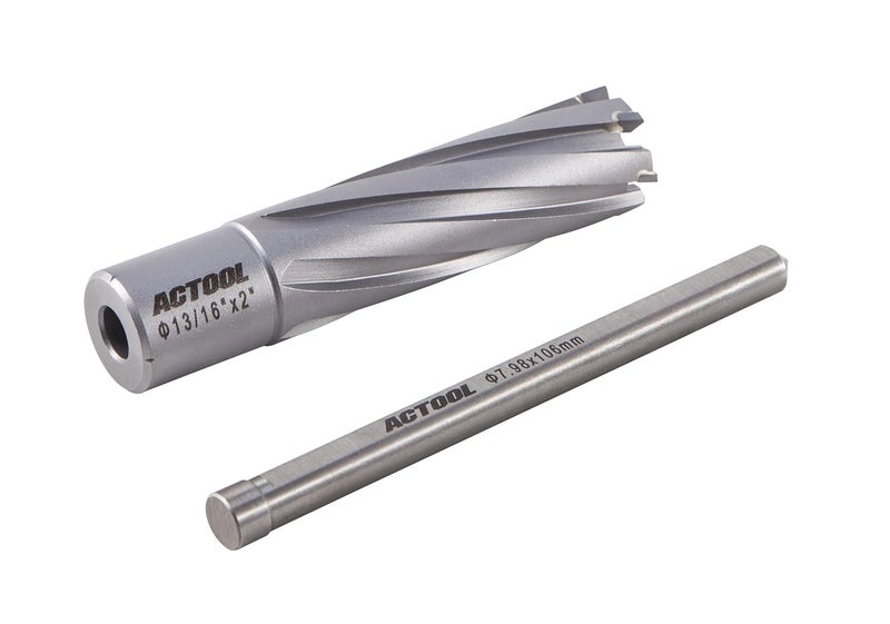 ACTOOL 13/16'' Diameter x 2'' Depth of Cut Carbide Tipped TCT ANNULAR Cutter with 3/4'' Weldon Shank - Image 3