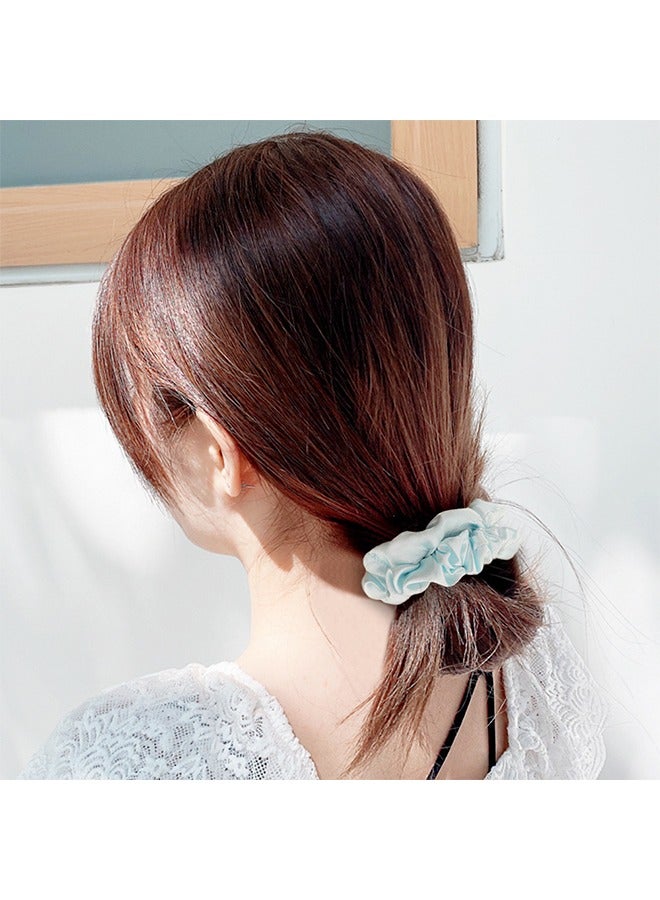 18-Piece Silk Hairband Set Satin Hair Ties Multicolor for Girls and Women - Image 2