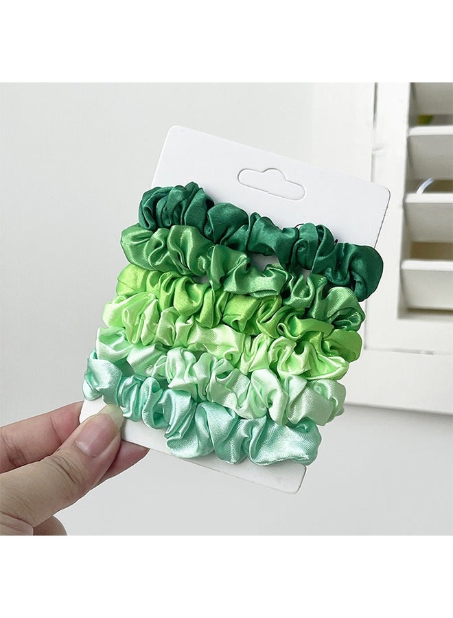 18-Piece Silk Hairband Set Satin Hair Ties Multicolor for Girls and Women - Image 4