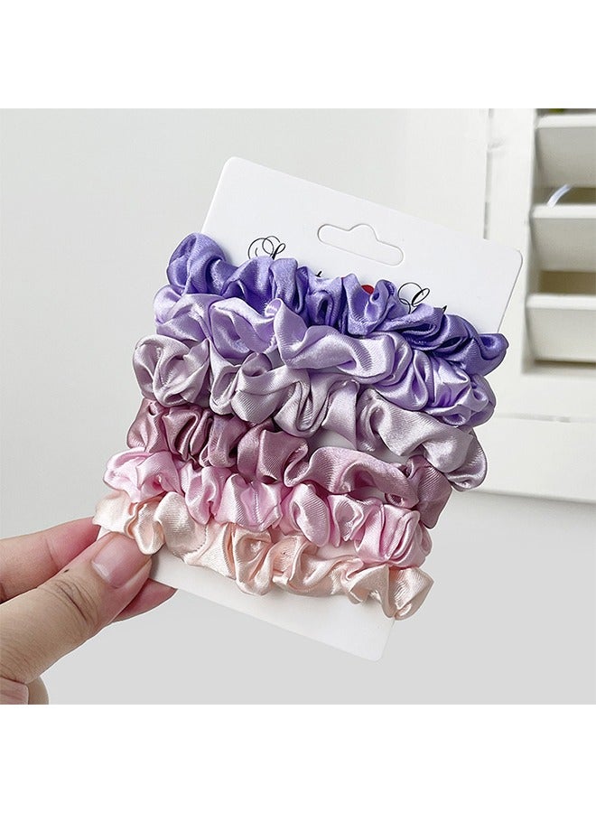 18-Piece Silk Hairband Set Satin Hair Ties Multicolor for Girls and Women - Image 5