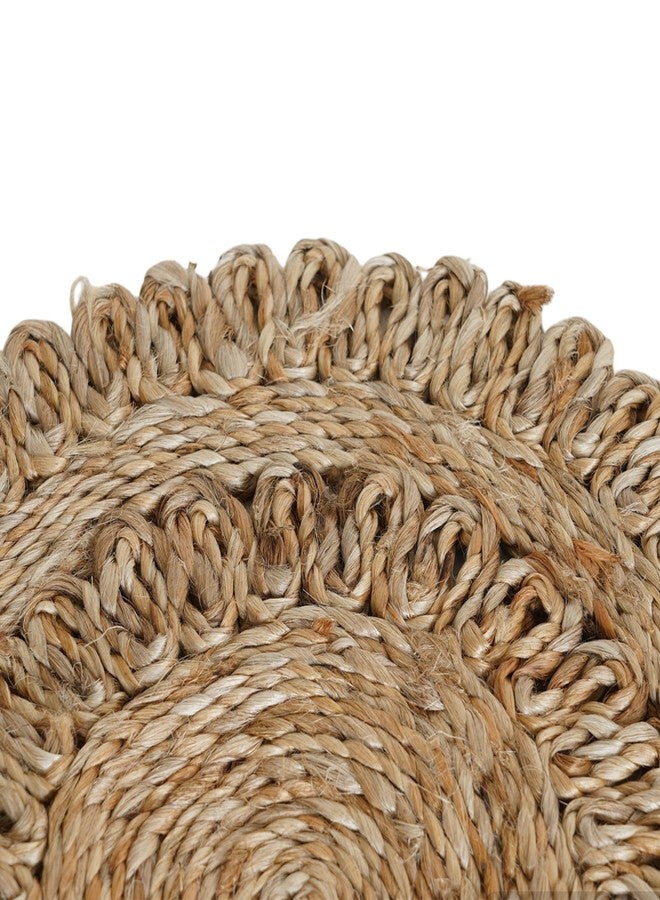 IGH Set of 6 Round Jute Placemats 12 Inch/1 ft 100% Natural Hand Woven Placemats Boho Farmhouse Burlap Table mats - Image 2