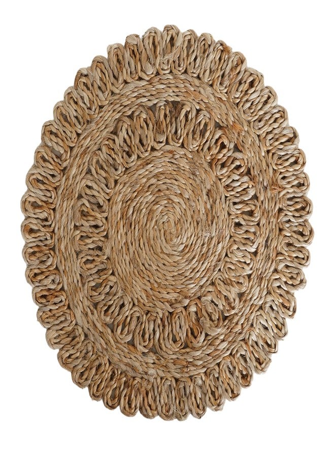 IGH Set of 6 Round Jute Placemats 12 Inch/1 ft 100% Natural Hand Woven Placemats Boho Farmhouse Burlap Table mats - Image 1