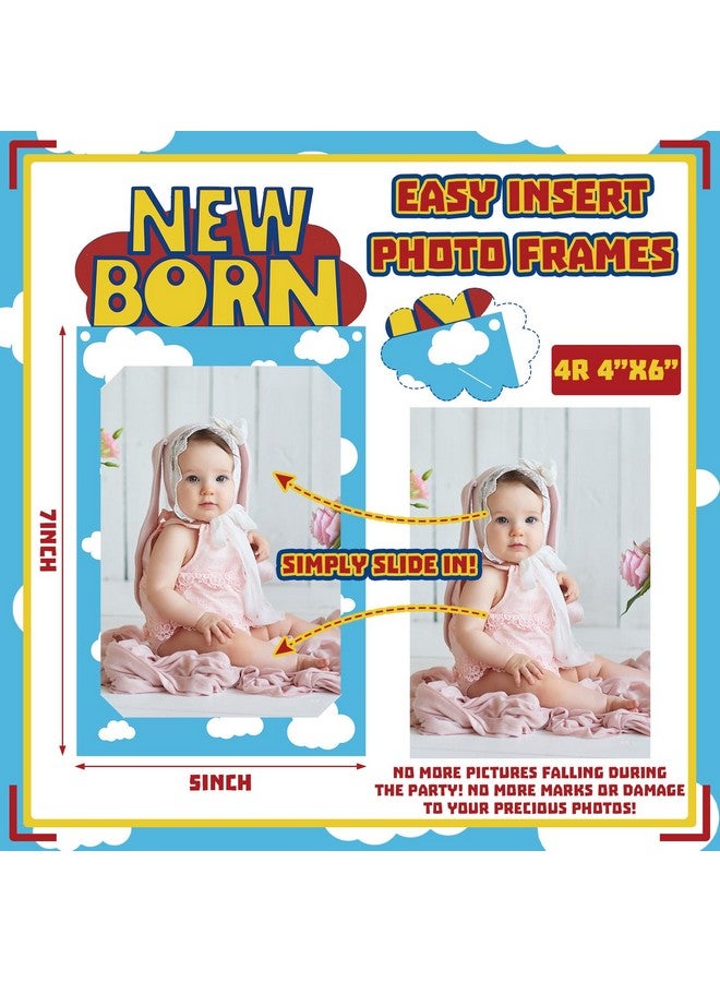 Oudain Cartoon Story 1st Birthday Photo Banner for Baby from Newborn to 12 Months Inspiration Story's 1st Birthday Party Decorations for Girl Boy Monthly Milestones Garland - Image 3