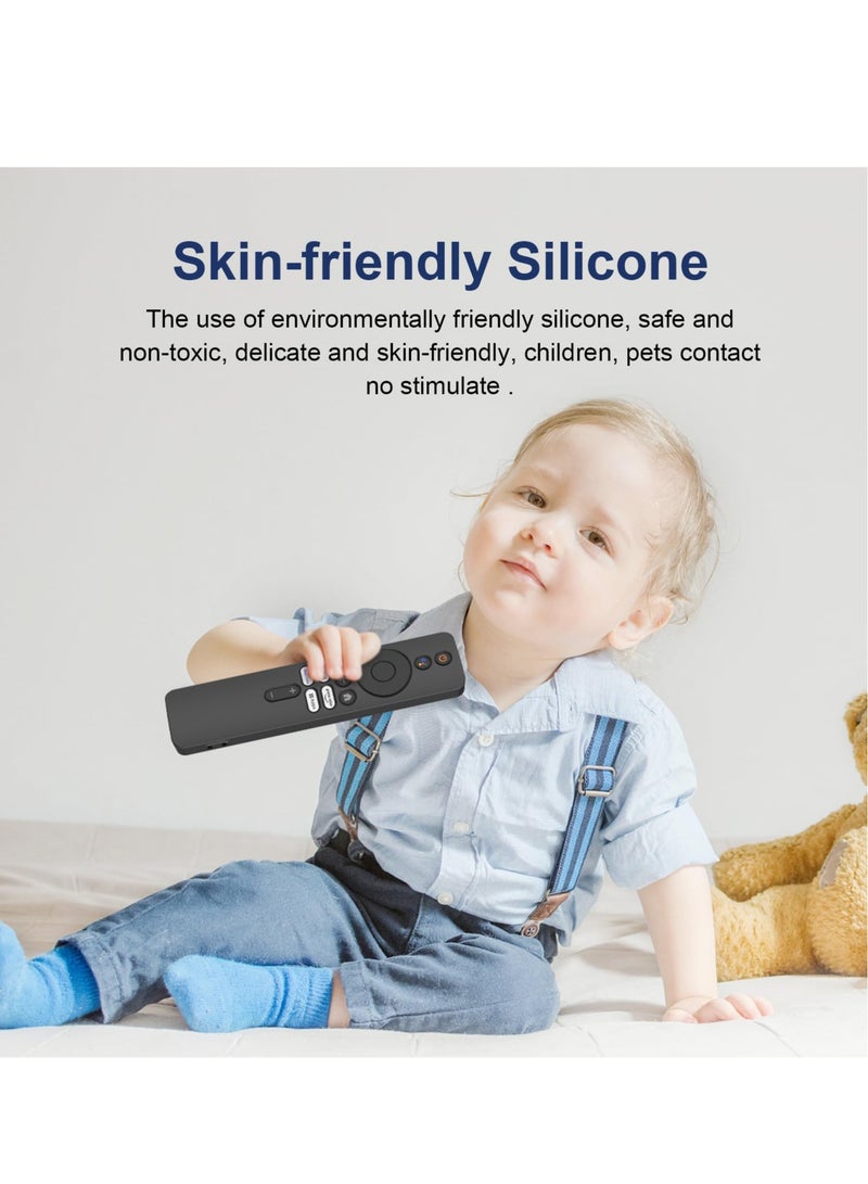 Excefore Silicone Case for XIAOMI MI Box S, Silicone Protective Case for Xiaomi Mi TV Box S (2nd Gen) Remote, 2nd Gen Stick Remote Control Anti Slip Silicone Protective Skin Cover with Lanyard (Black) - Image 4