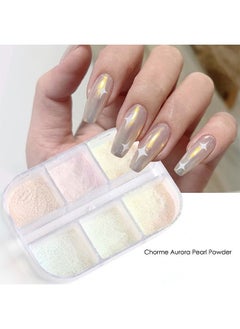 Ant Chrome Nail Powder Metallic Mirror Effect Pigment Chrome Iridescent Pearl Mica Powder Mirror Laser Aurora Nail Powder Aurora Powder for Nail Art  - Image 3