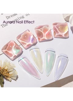 Ant Chrome Nail Powder Metallic Mirror Effect Pigment Chrome Iridescent Pearl Mica Powder Mirror Laser Aurora Nail Powder Aurora Powder for Nail Art  - Image 4