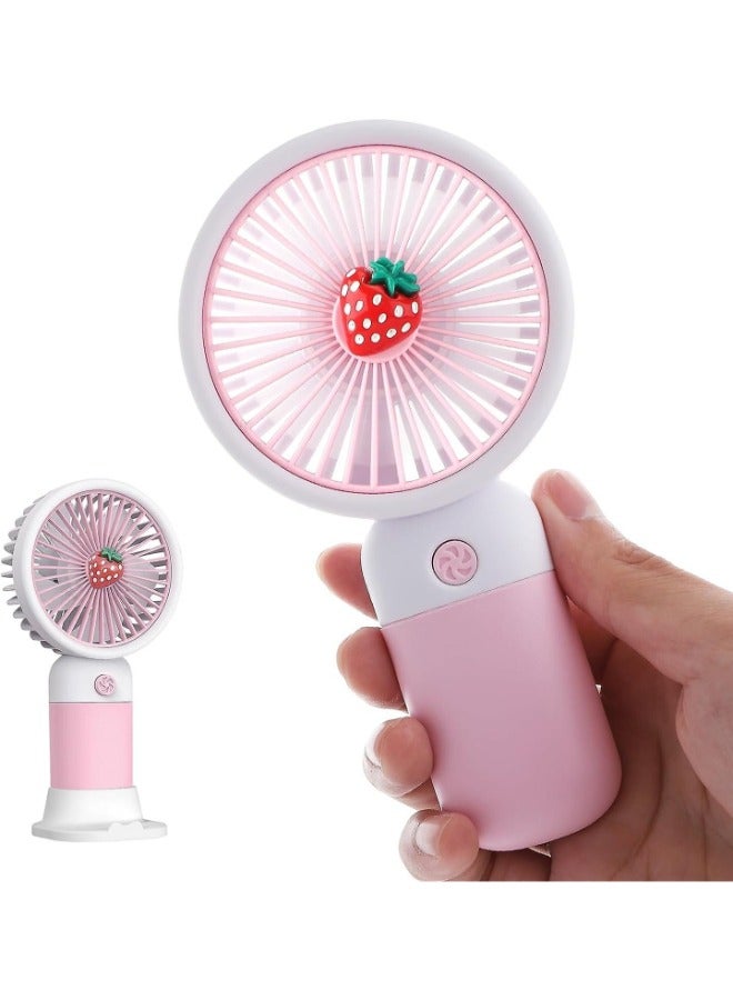 BUYCO Adorable Mini Foldable USB Rechargeable Fan: Cute Portable Fan for Kids, USB Charging Fan, Mini Fan - Perfect for Summer - Image 1