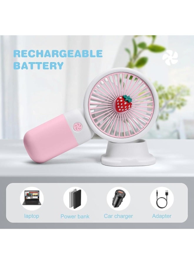 BUYCO Adorable Mini Foldable USB Rechargeable Fan: Cute Portable Fan for Kids, USB Charging Fan, Mini Fan - Perfect for Summer - Image 5