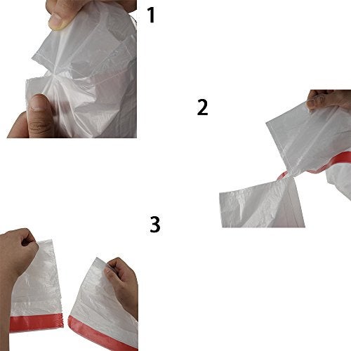 Pekky Clear Drawstring Large Trash Bags, 30 Gallon Garbage Bags, 60 Counts - Image 2