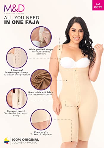 MD M&D Post Surgery Stage 2 BBL Compression Garment Fajas Colombiana Post OP | Shapewear for Women Beige Large - Image 4