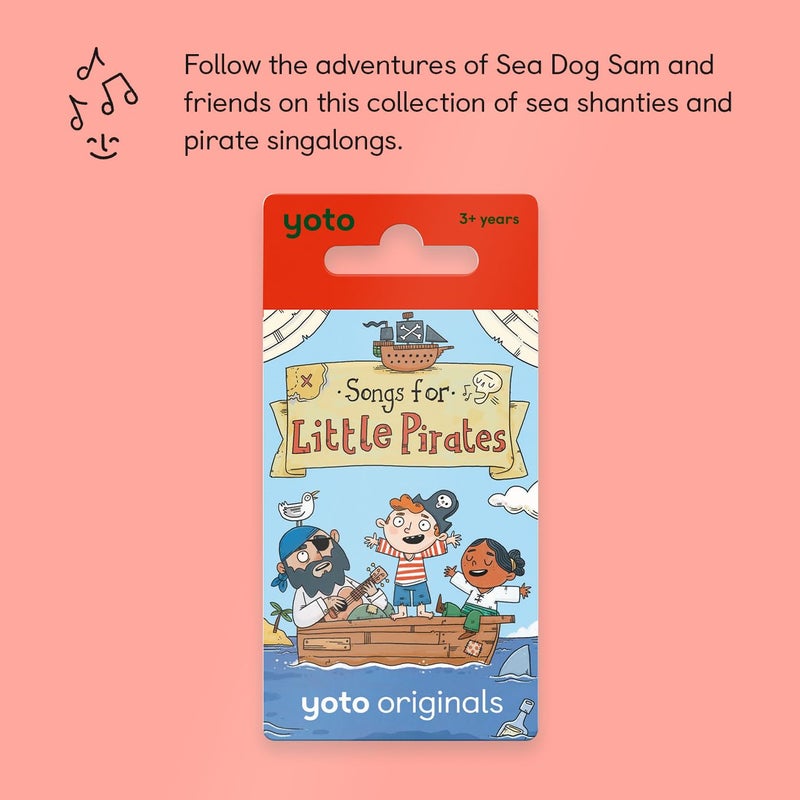 Yoto Songs for Little Pirates – Kids Musical Card for Use with Player & Mini All-in-1 Audio Device, Screen-Free Listening with Fun Singalong Music for Playtime, Parties & Travel, Ages 3+ - Image 2