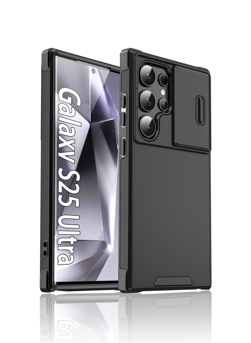 ZeeNest Samsung Galaxy S25 Ultra Slide Cover Case - Privacy Camera Shutter + Dual Protection, 360° Air Cushion Corners & Flexible Edges, Anti-Fingerprint & Oil-Resistant, Raised Bezels for Lens/Screen Protection, Wireless Charging Compatible, Soft Inner Shell + Hard Outer Cover - Image 1
