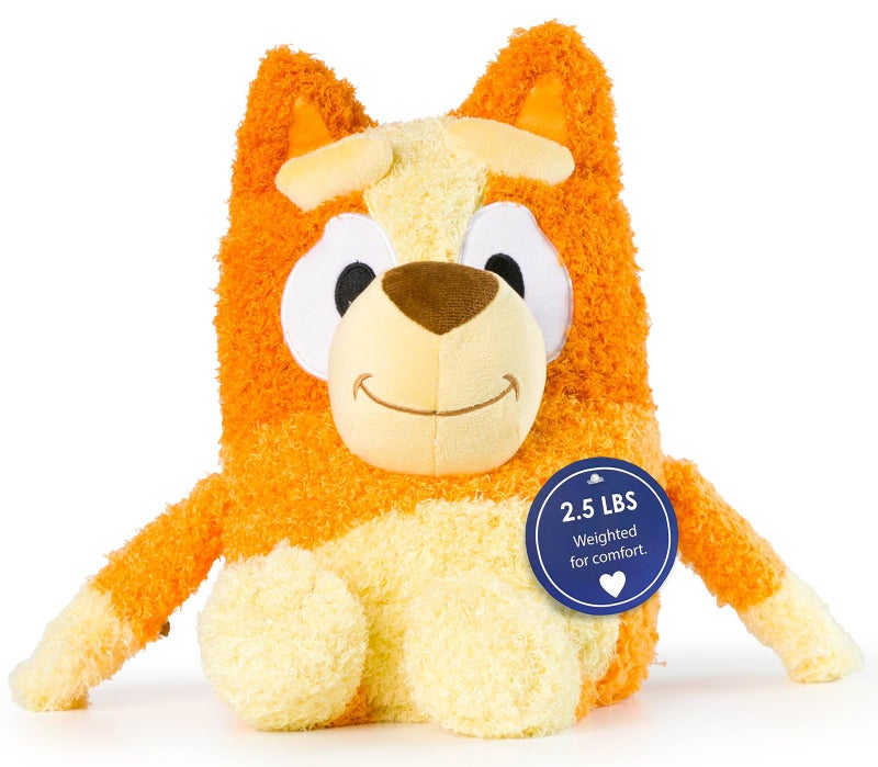 Jay Franco Weighted Bluey Bingo Fuzzy Plush Pillow Buddy - 2.5 lbs Super Soft Stuffed Pillow  17 Inches - Image 1