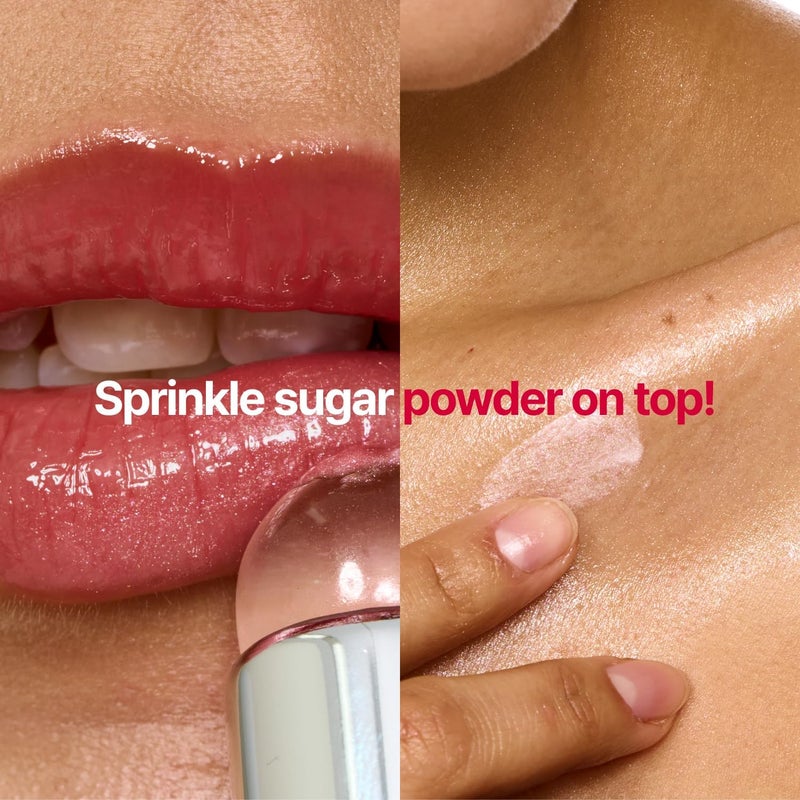 fwee Glowy Jelly Pot | Dewy Jelly Lip & Blush, Shimmer Glow Jelly Balm, Dewy Buildable Finish – Sugar Powder (Shimmer Balm) | 0.14 oz - Image 4