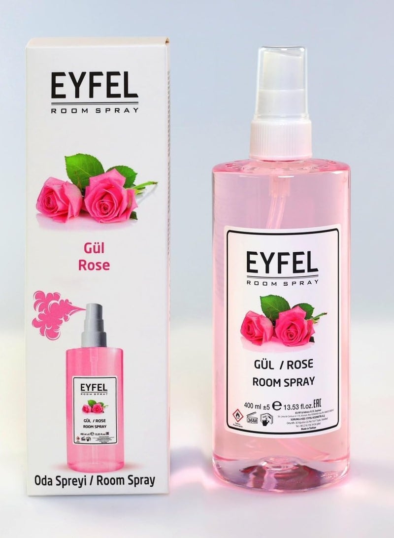 آيفيل معطر جو بخاخ برائحة الورد - رائحة تدوم طويلًا، ٤٠٠ مل | زيوت عطرية فاخرة للمنزل والمكتب - Image 1