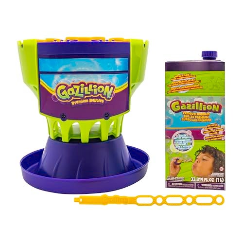 Gazillion Ultimate Bubble Craze Machine - Color Changing LED Lights - Easy-to-Use Bubble Maker - Perfect for Parties - Includes 1L Solution - Image 1