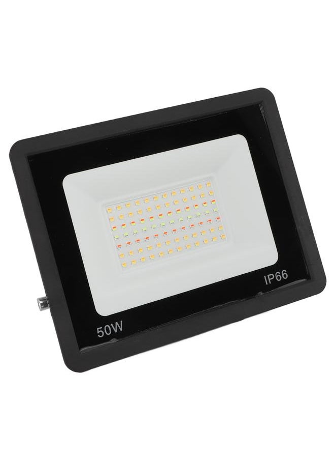 xozgdovg LED Flood Lights RGB 50W Work Light IP66 Waterproof APP Control Wired Outdoor Security Light for Garage Bakyard Porch  - Image 3