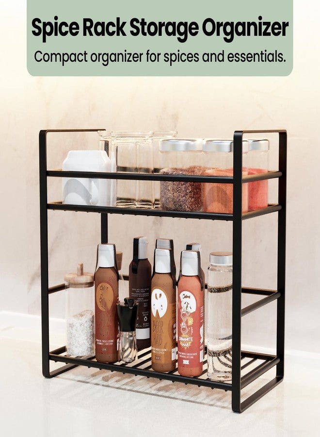 WonderStand PRIMUS 2-Tier Organizer (Black)| Shelf Storage Rack | Storage Shelf for Home, Kitchen, Bathroom and Living Room - Image 5