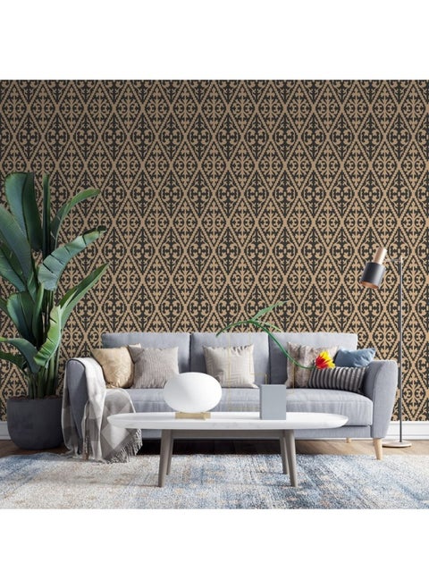 Sawtooth Design Vector Art Fabric Wallpaper Covers An Area ​​Up To 4.2Mx3M With Adhesive  And Smoothing Tool