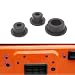 UGSHY Pack of 3 Rear Tailgate Plug Spare Tire Delete Hole Fill Tailgate Rubber Plug Compatible with Jeep Wrangler Black - Image 2