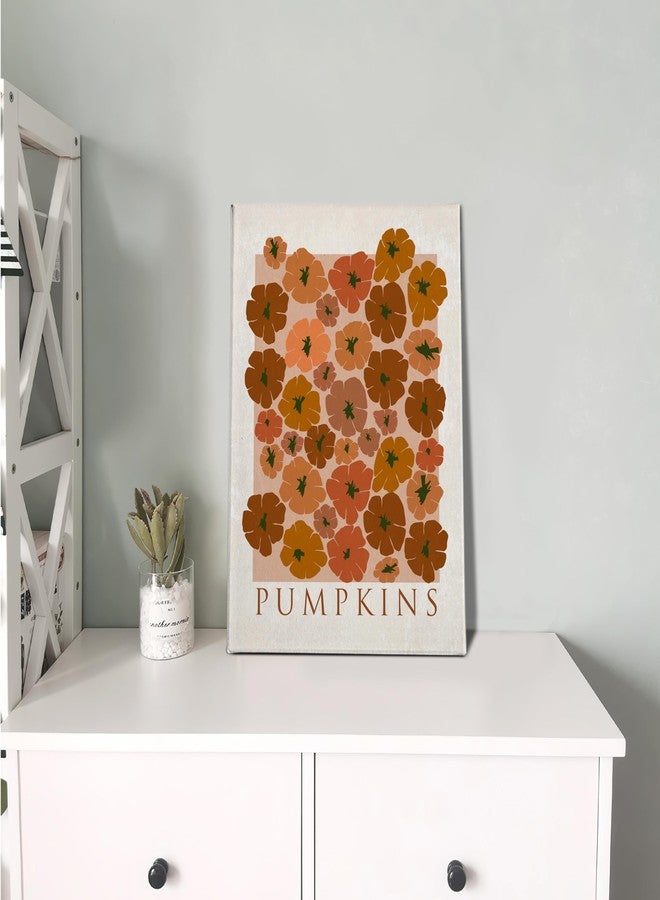 PHAMTE Fall Vintage Canvas Wall Art Decor, Rustic Autumn Pumpkin Harvest Fall Thanksgiving Print Framed Canvas Painting Artwork For Home Kitchen Bedroom Living Room Decor(16x24 Inch) - Image 4