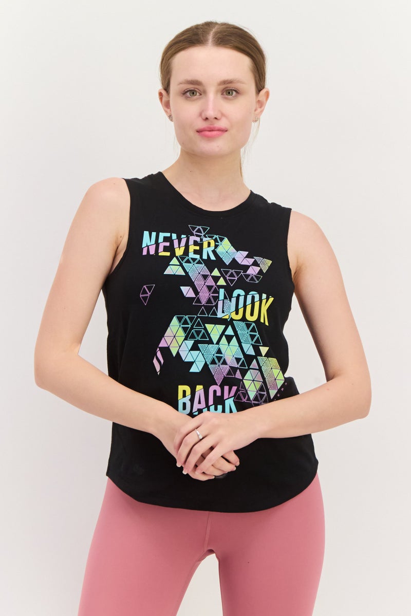 SKECHERS Women Sportswear Fit Sleeveless Outdoor Top, Black - Image 1