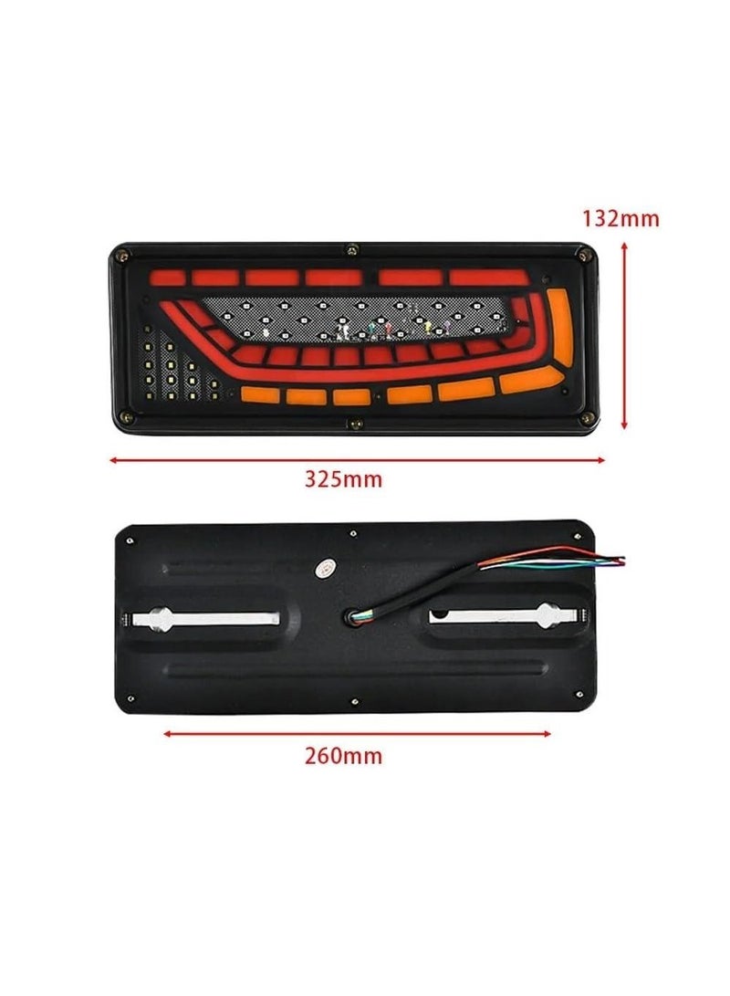 XK-46CM Car Rear Lights Set 2pcs North & Right Multi Color 12V/24V Shatterproof Waterproof Easy Installation - Image 3
