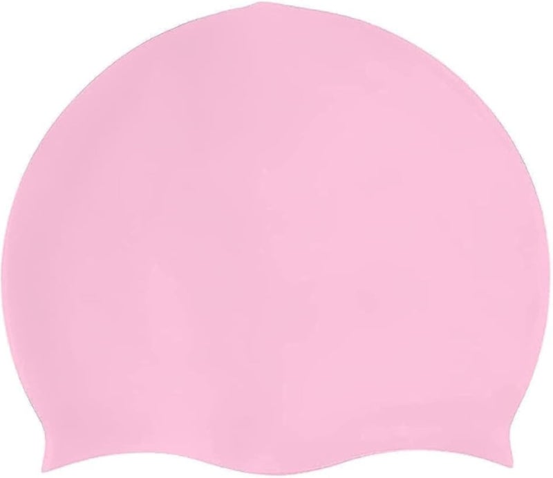 Fabric Swim Cap, High Elasticity Swimming Cap Keeps Hair Clean Breathable Fit Both Long Hair Short Hair, Swim Caps Woman Girls Men Kids One Size Hat - Assorted color