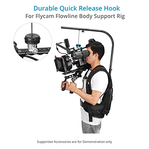 FLYCAM Quick Release Camera Hook for Flowline Body Support Rigs– Quick-Release Head, Four-Ball Studs. Payload up to 25kg/55lb (FLCM-FLN-CH) - Image 2