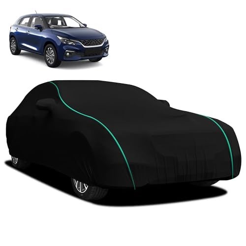 Autofy Car Cover Waterproof Glory-Piping for Maruti Baleno [Year 2015 Onwards] - Baleno Car Cover Dust & UV Protection Baleno Car Body Cover with Mirror Pocket Soft Cotton Lining - Image 1