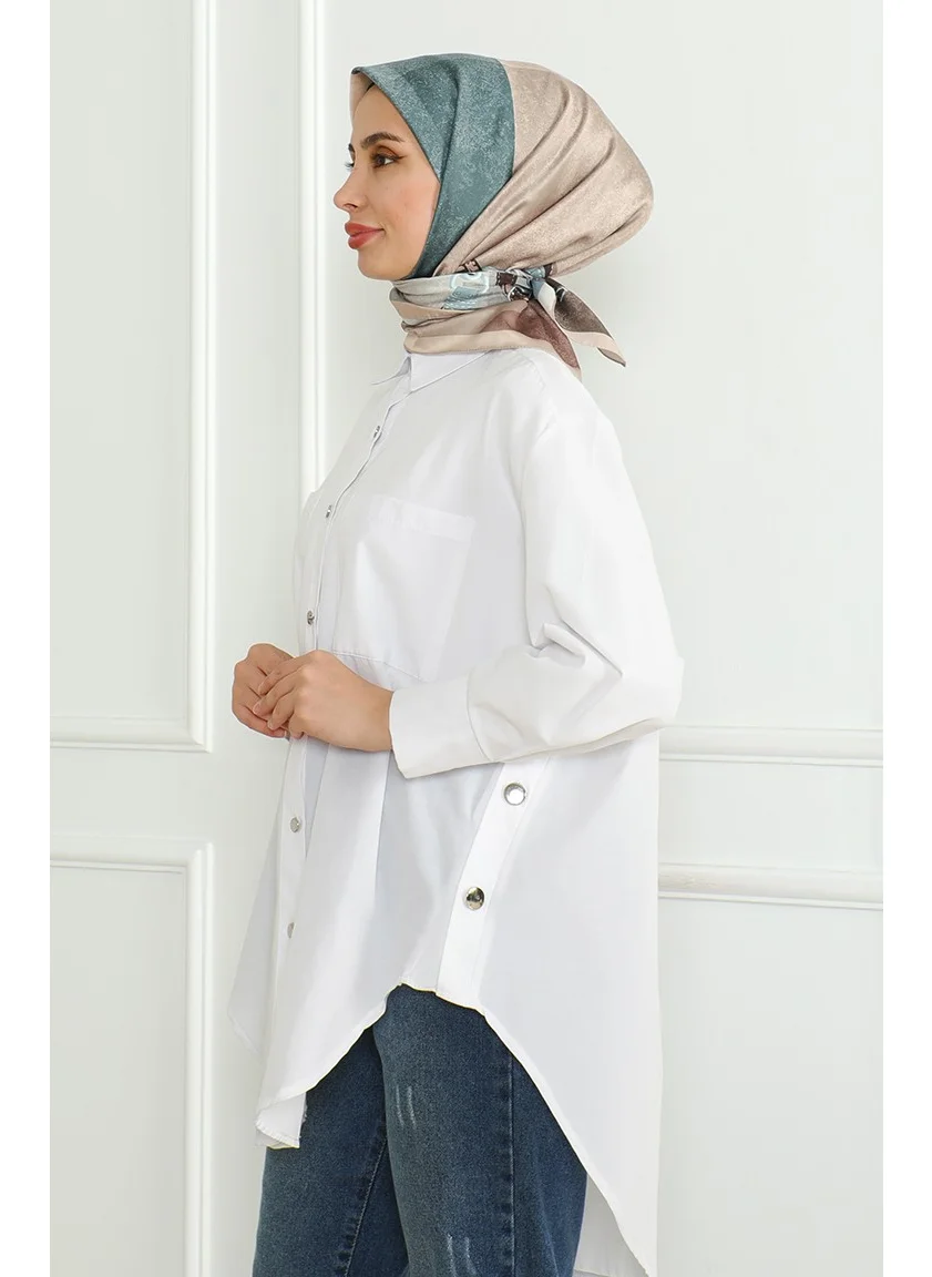 Sefa Merve Karaca Rayon Scarf 81054-03 Beige Brown