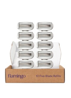 FLAMINGO FLAMINGO Women's Razor 5-Blade Refills - Razors for Women - 10ct  - Image 1